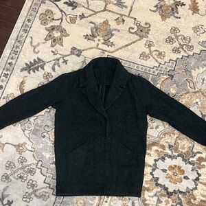 lululemon athletica Cozy Car Coat Deep Jungle Green/Black Blazer Jacket